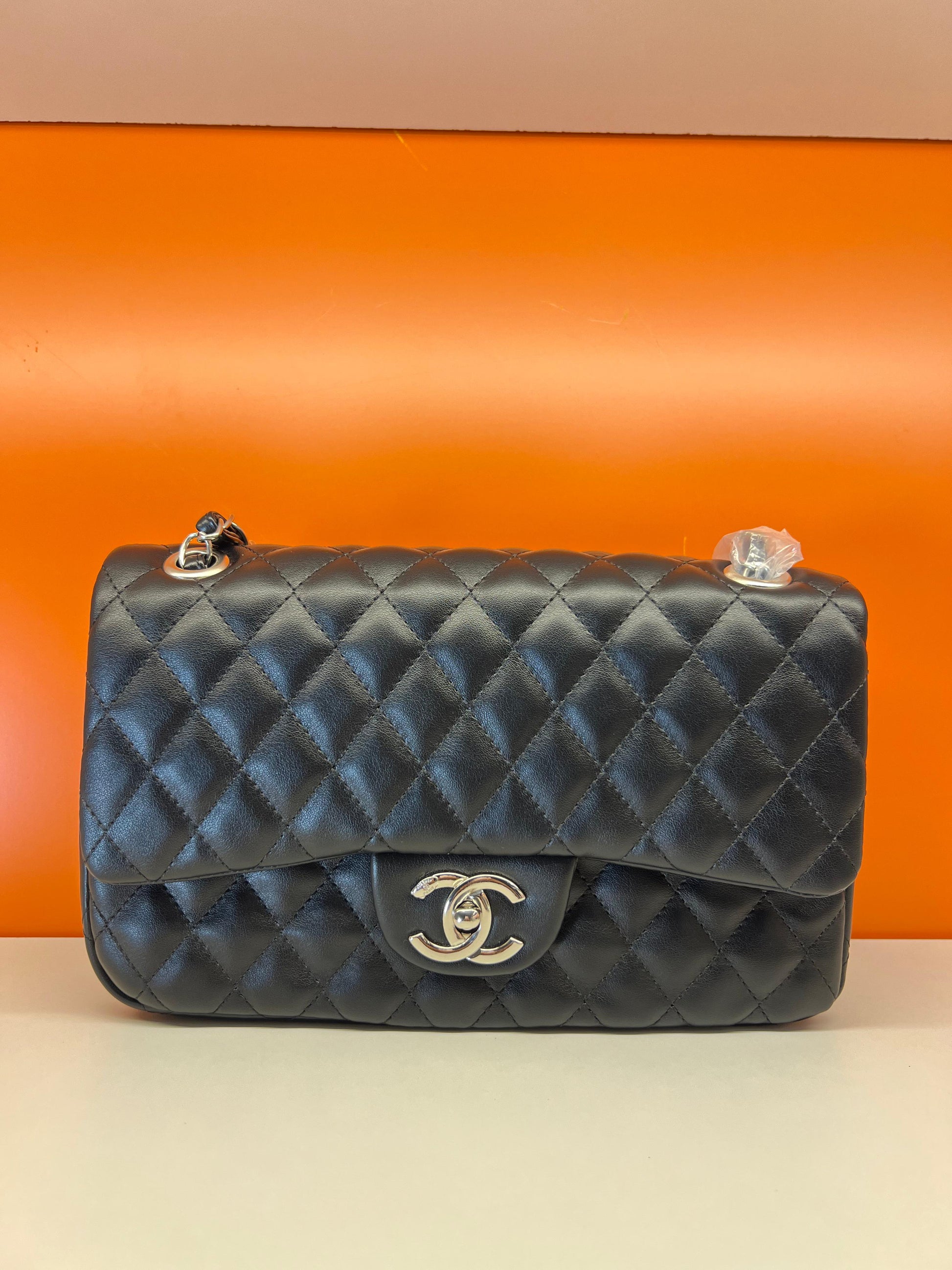 Chanel Black Quilted Caviar Small Classic Double Flap Bag