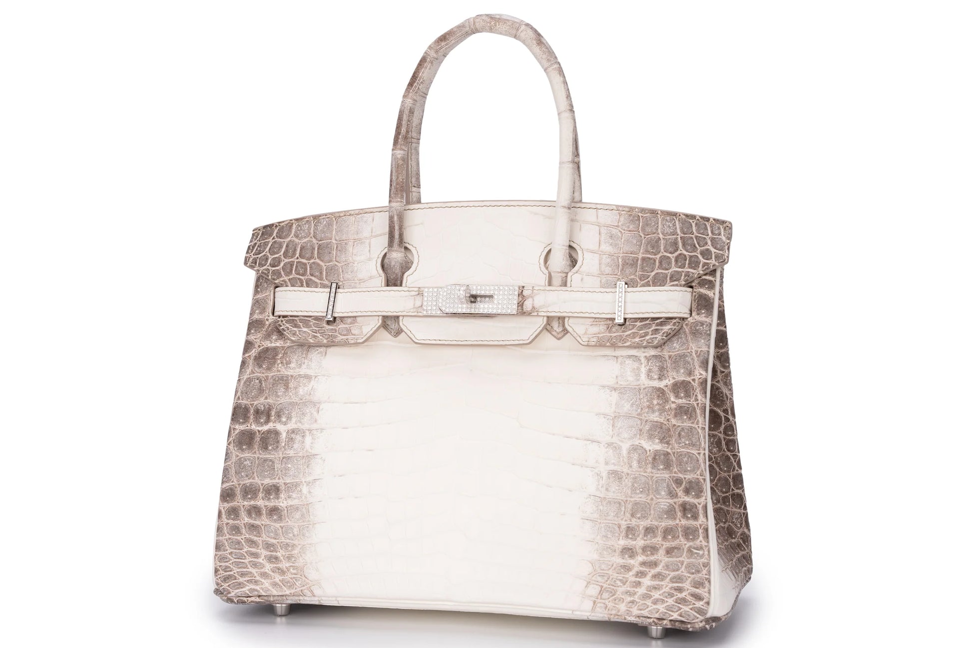 Hermès Birkin 30 Exotic Himalaya Blanc Crocodile Niloticus White