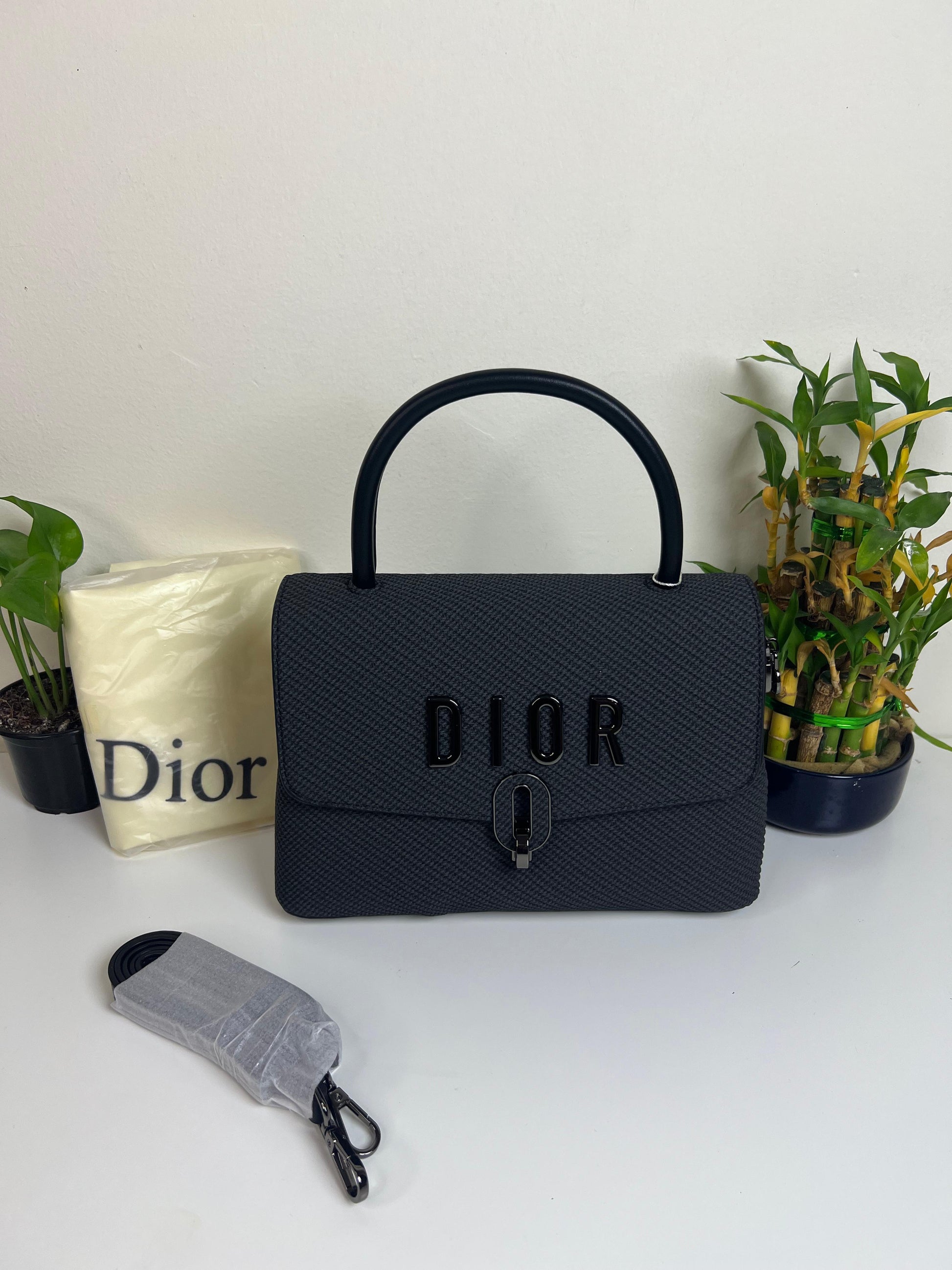 Dior Shoulder Crossbody Bag Black With Strap