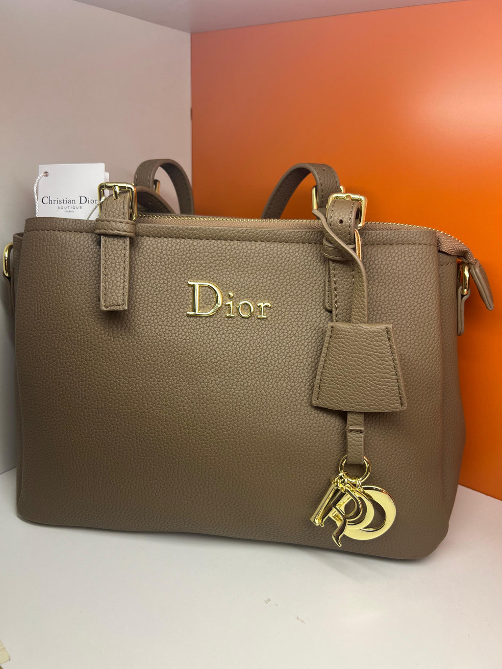 Dior Shoulder Crossbody Bag Mud Colour With Strap