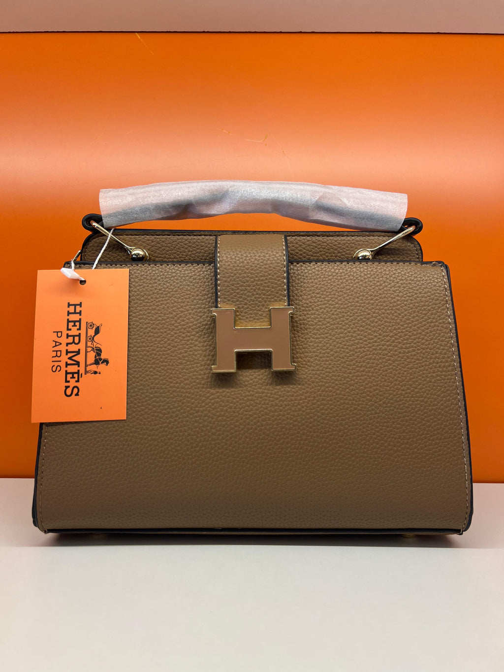 Hermes Small Crossbody Bag With Strap Brown