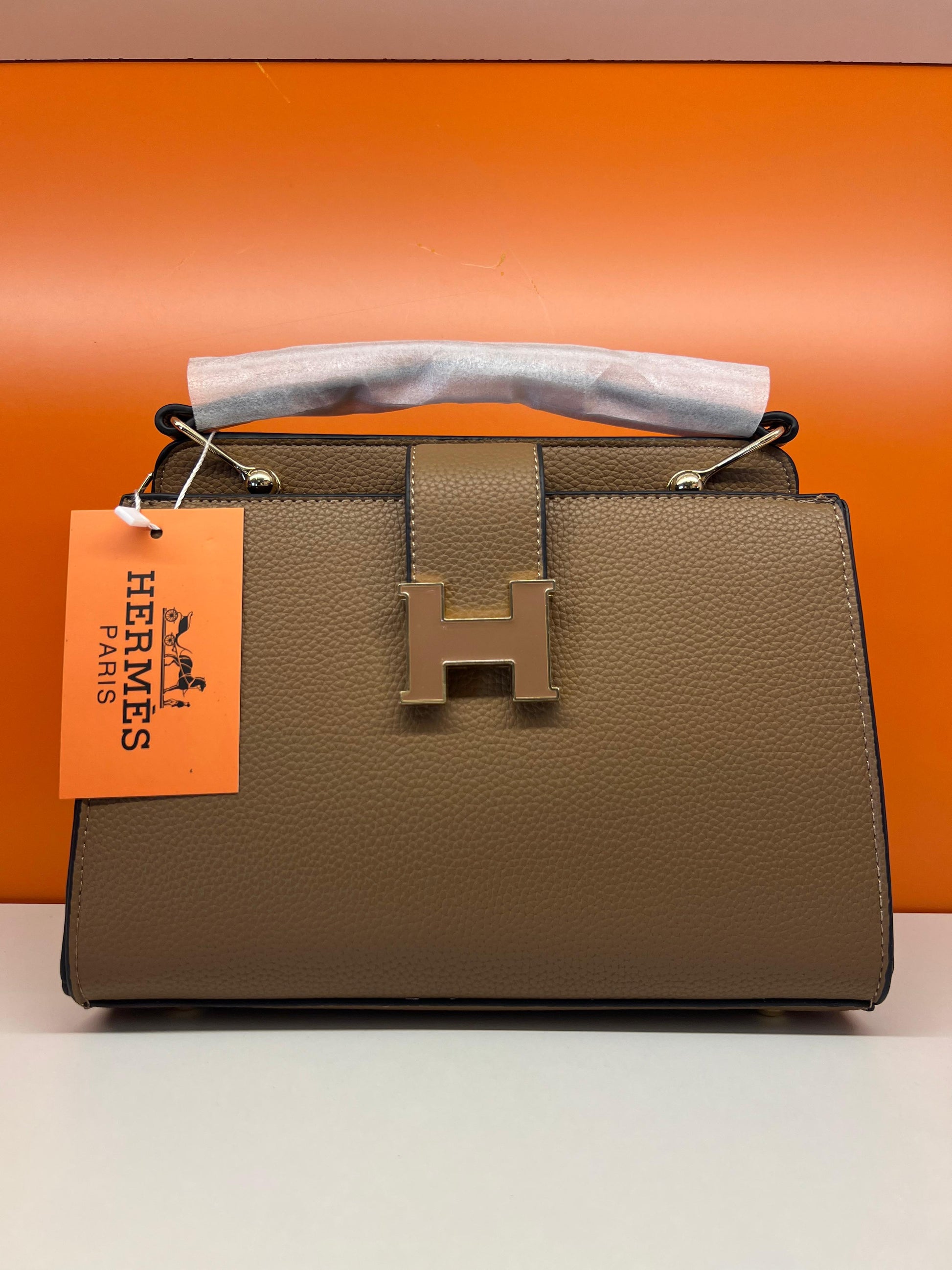 Hermes Small Crossbody Bag With Strap Brown