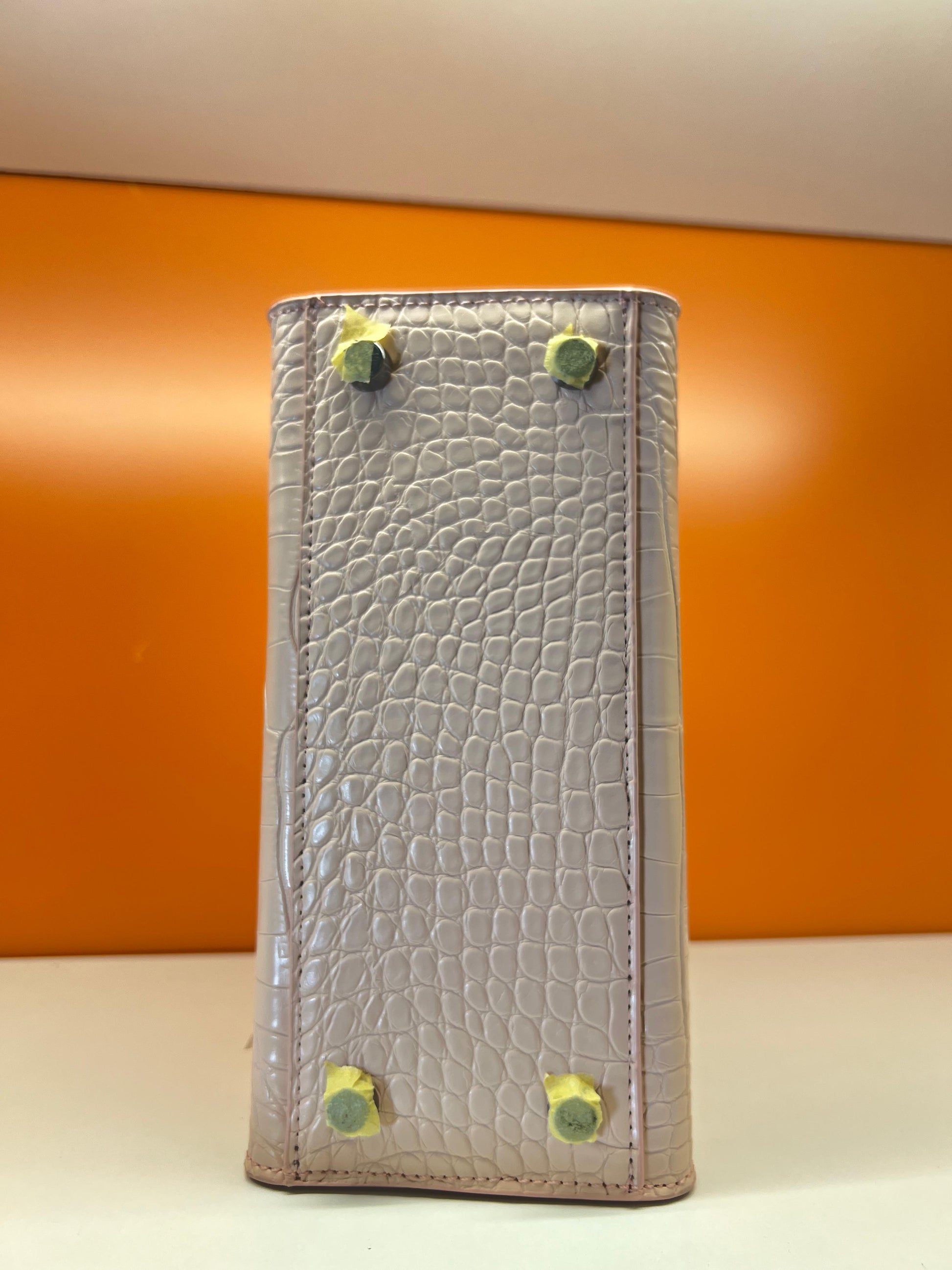 Hermes Birkin Crocodile Skin Small Carry Bag With Strap Pink