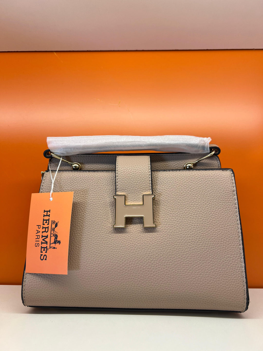 Hermes Small Crossbody Bag With Strap Biege
