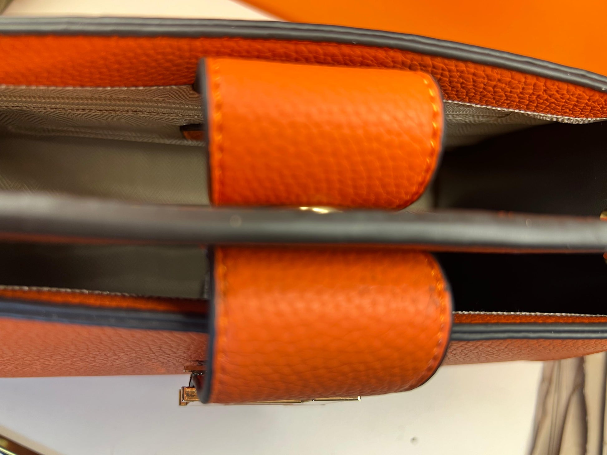 Hermes Small Crossbody Bag With Strap Orange