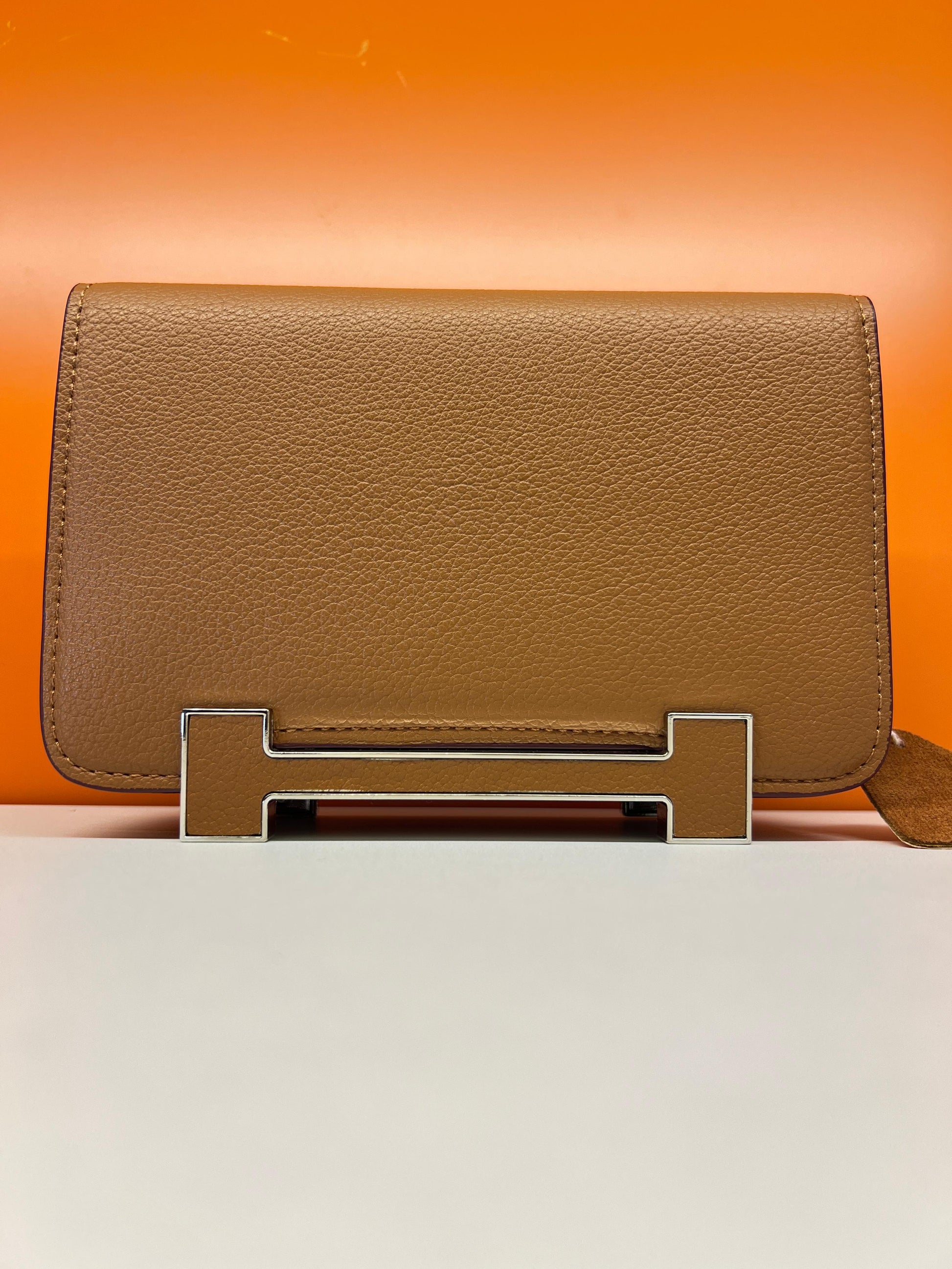 Hermes Small Wallet Crossbody With Strap Brown