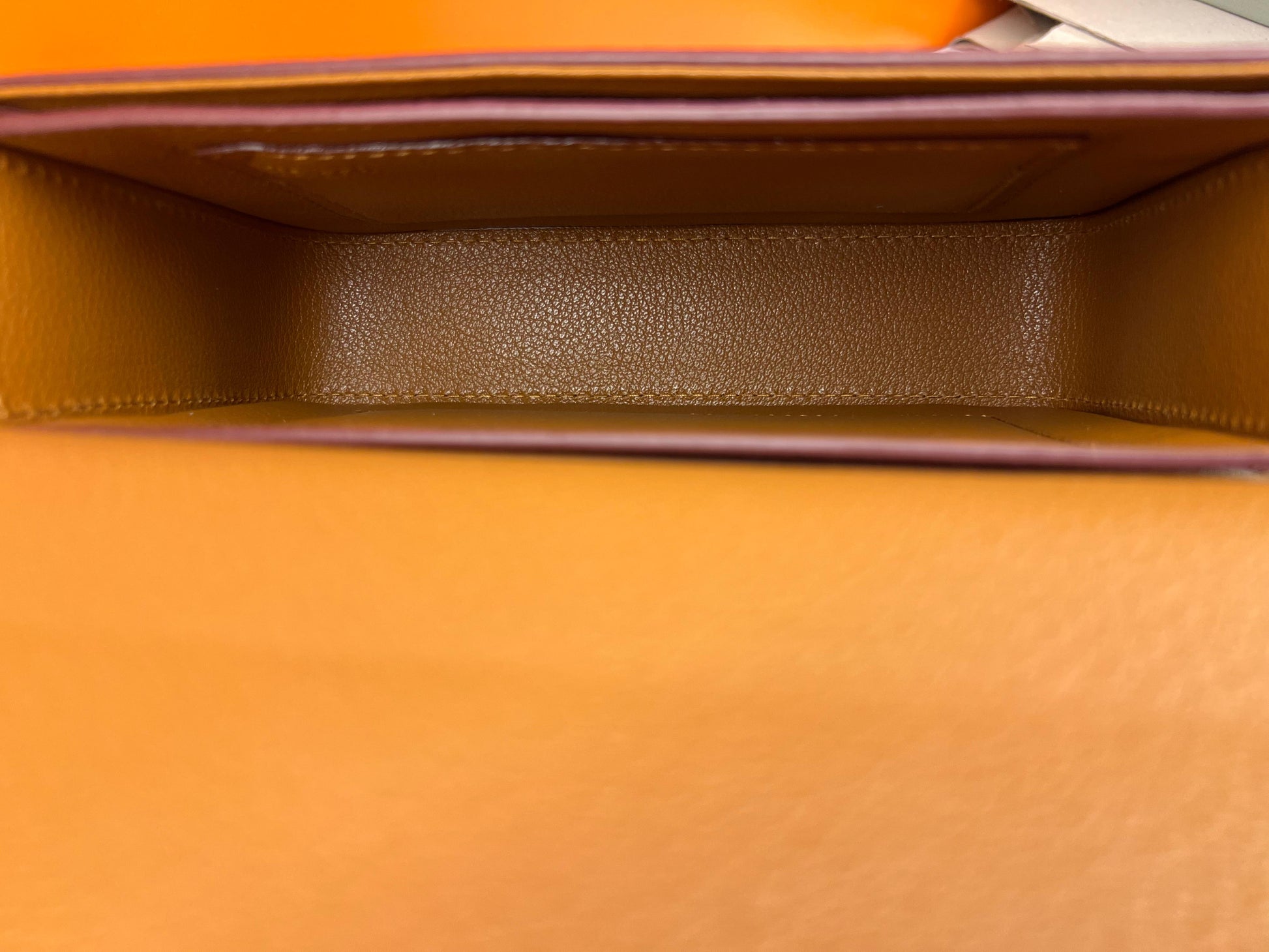 Hermes Small Wallet Crossbody With Strap Brown