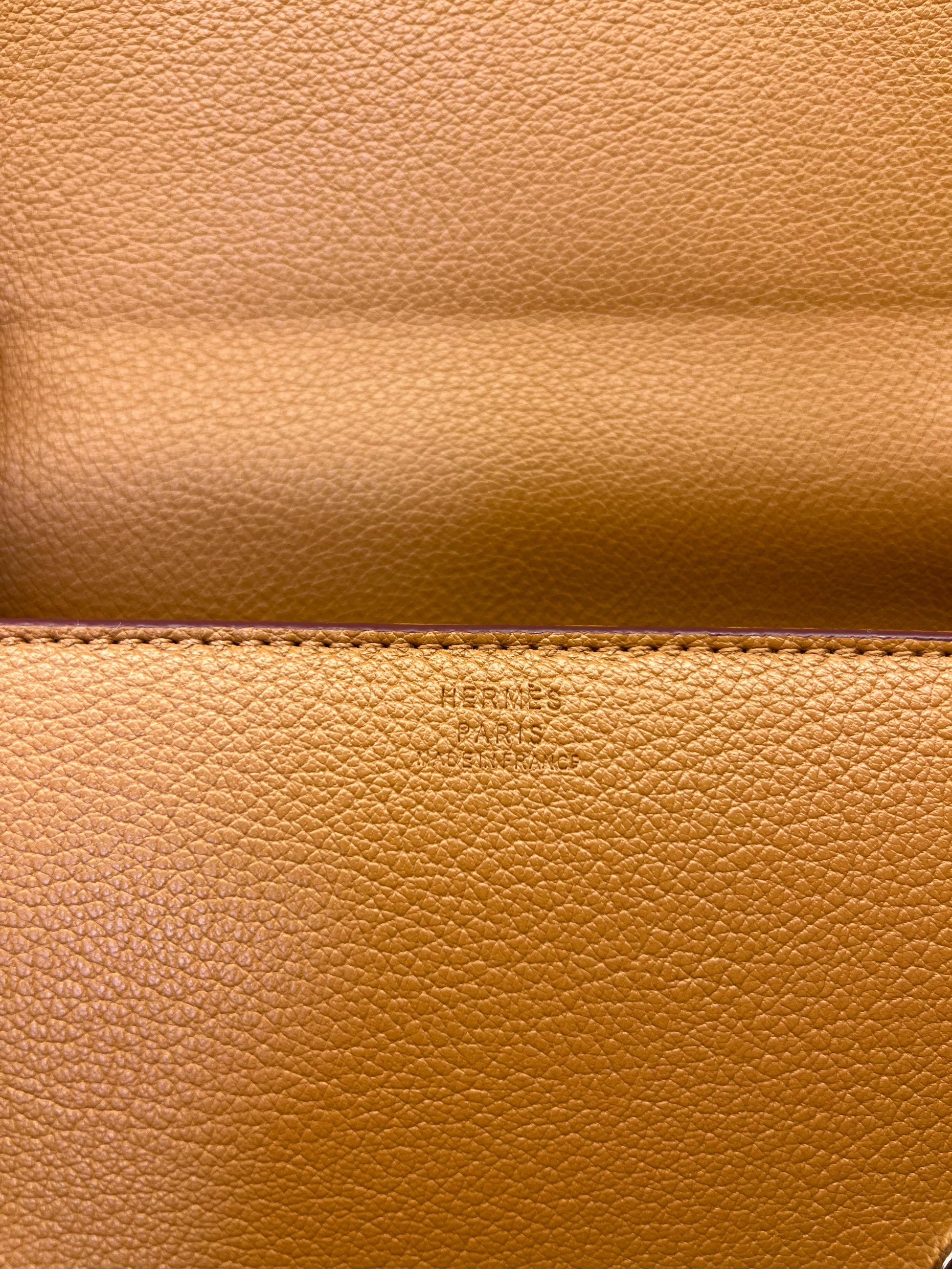 Hermes Small Wallet Crossbody With Strap Brown