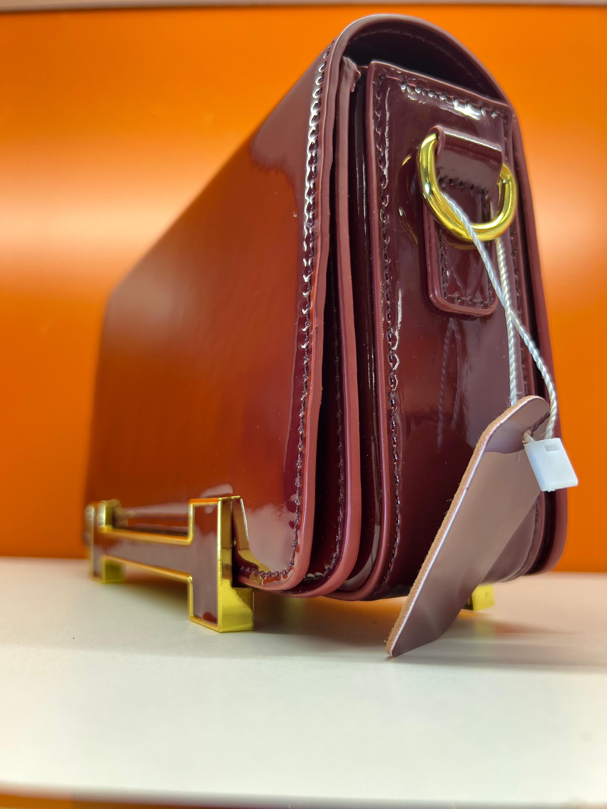 Hermes Small Wallet Crossbody With Strap Meroon