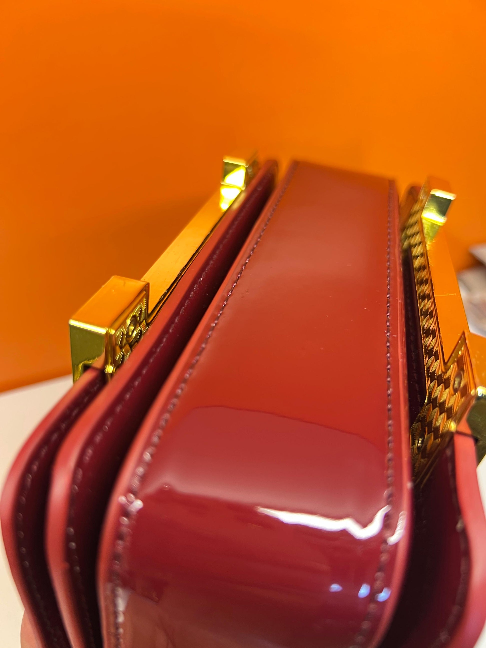 Hermes Small Wallet Crossbody With Strap Meroon