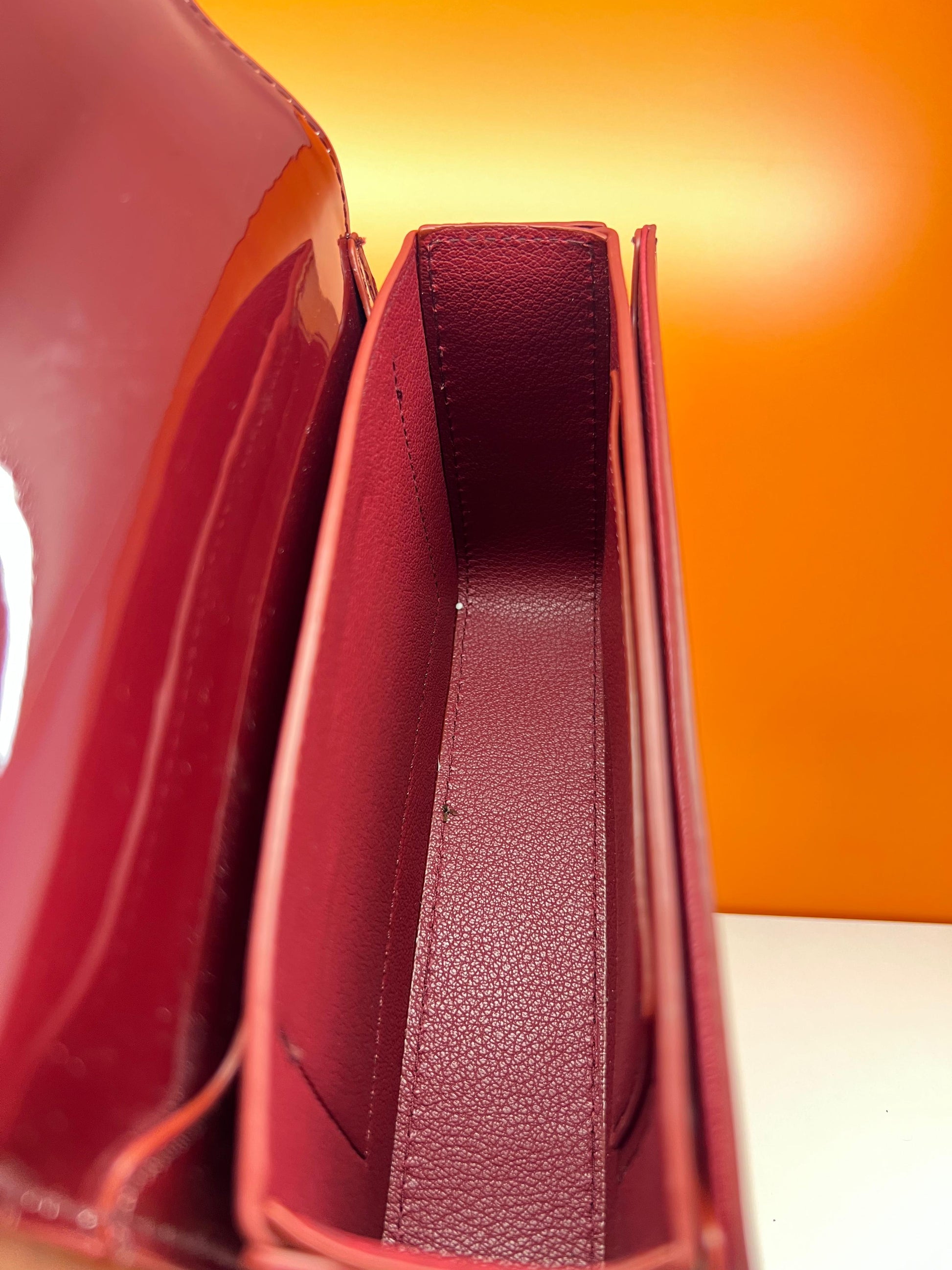 Hermes Small Wallet Crossbody With Strap Meroon