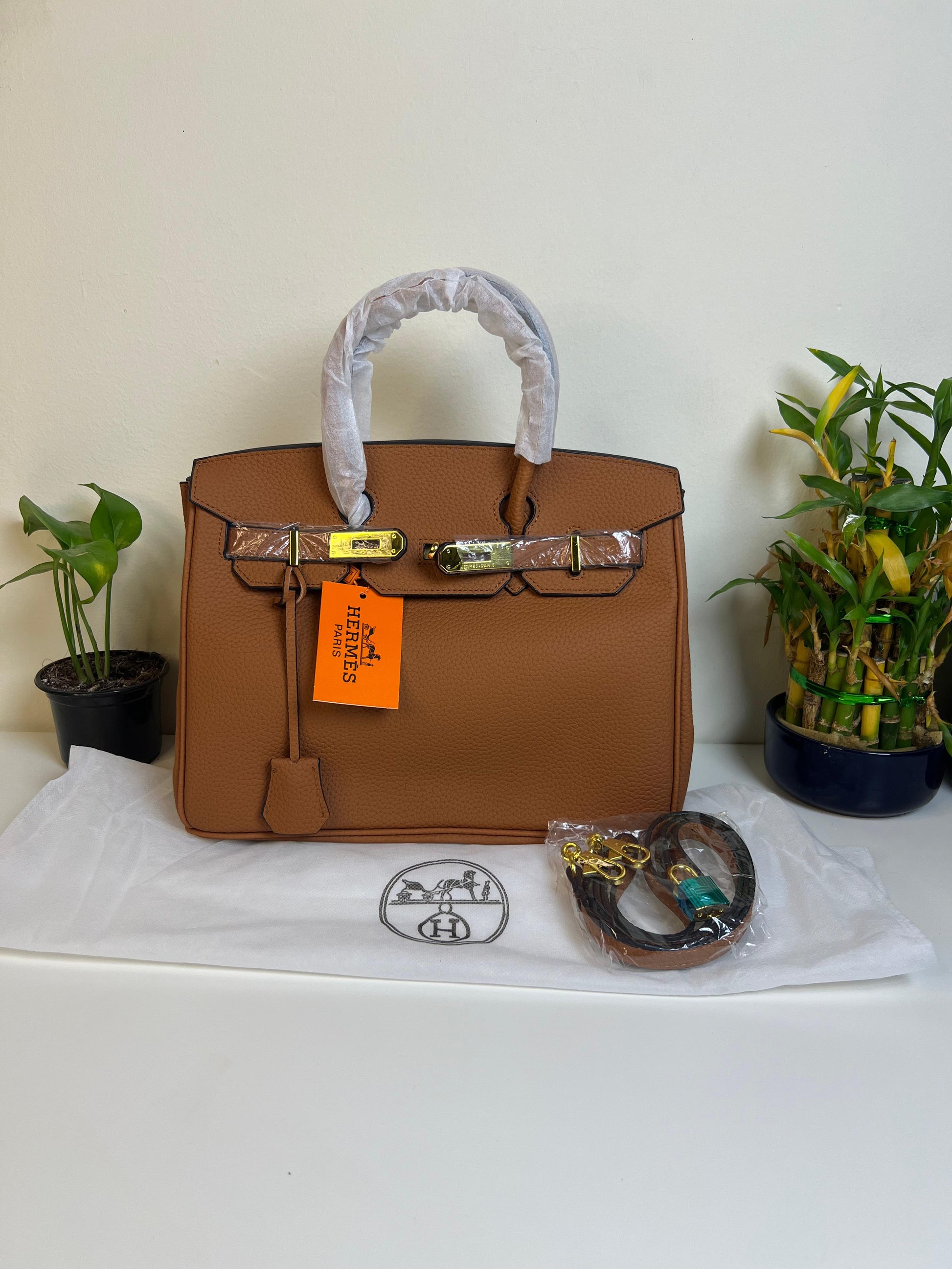 Hermes Shoulder Bag Brown With Strap