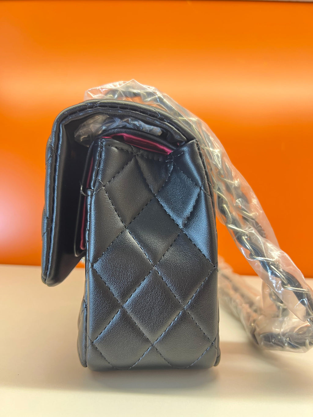 Chanel Black Quilted Caviar Small Classic Double Flap Bag
