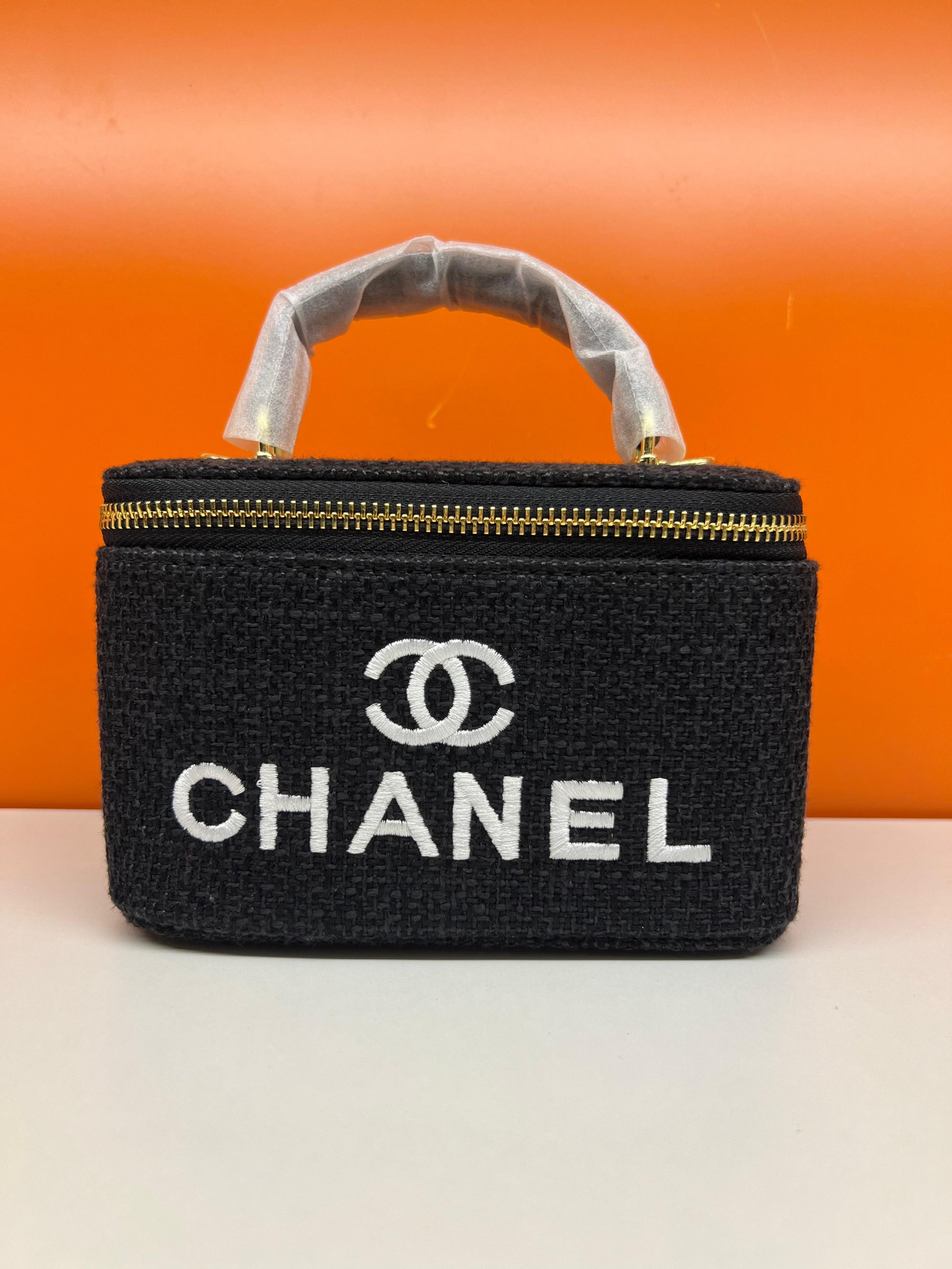 Chanel Small Black Color Vanity Case Handbag