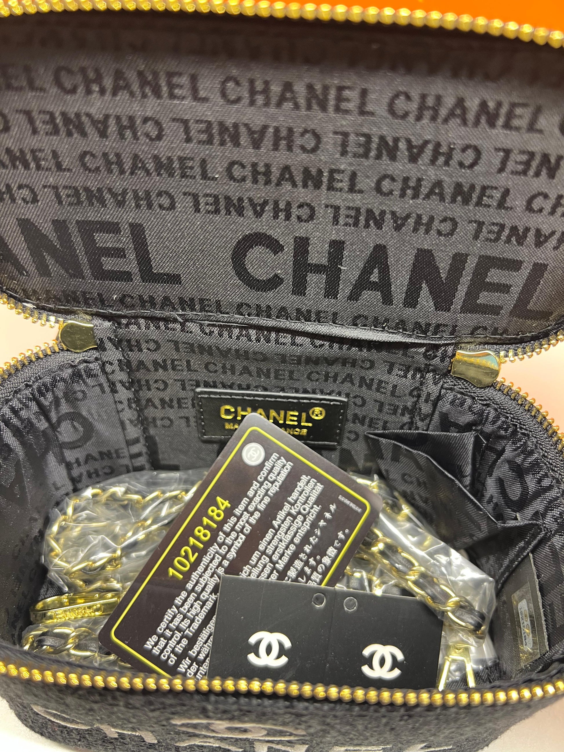 Chanel Small Black Color Vanity Case Handbag