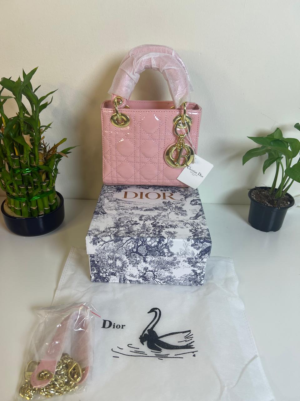 DIOR LAMBSKIN CANNAGE SMALL LADY DIOR