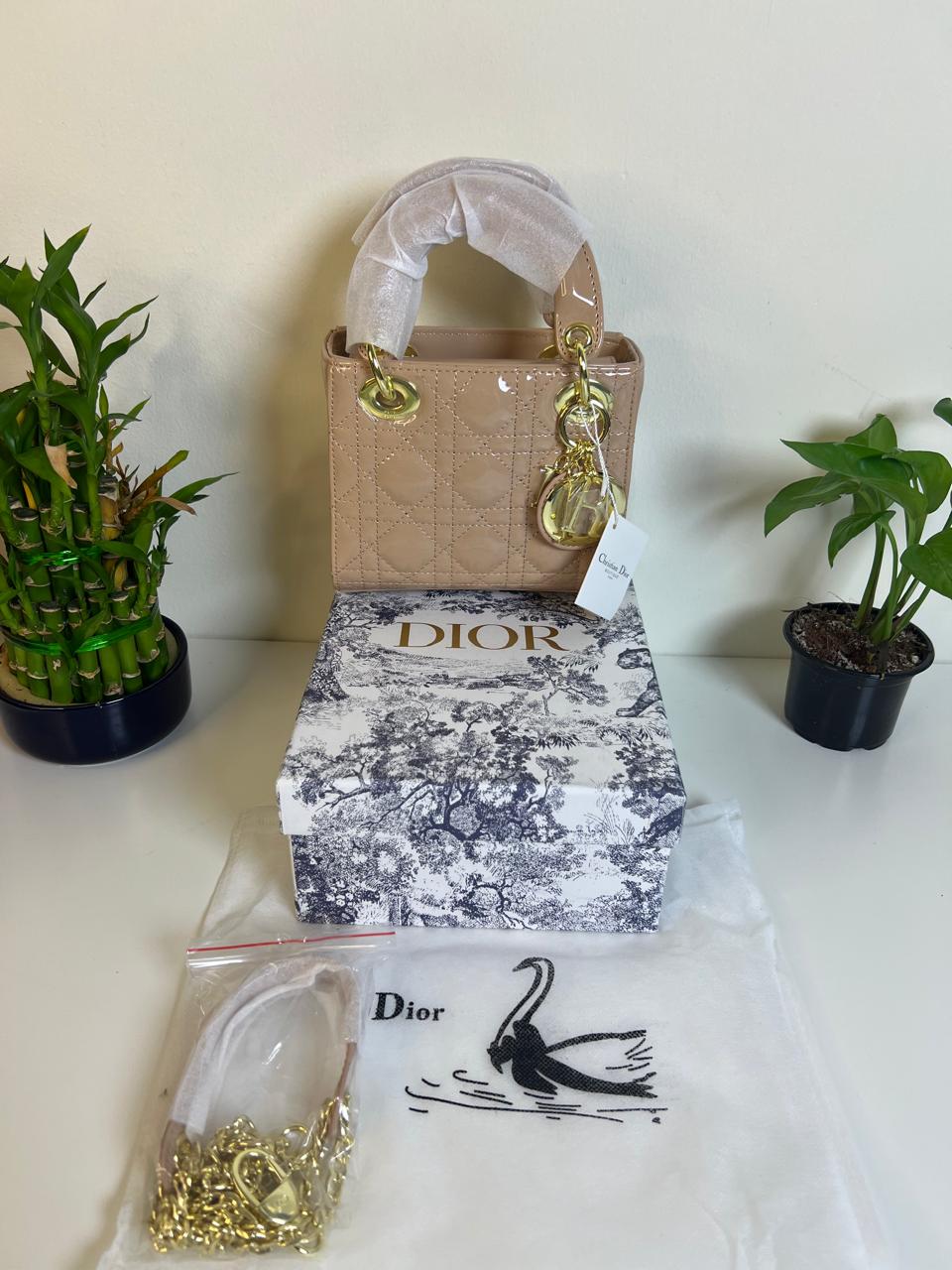 DIOR LAMBSKIN CANNAGE SMALL LADY DIOR