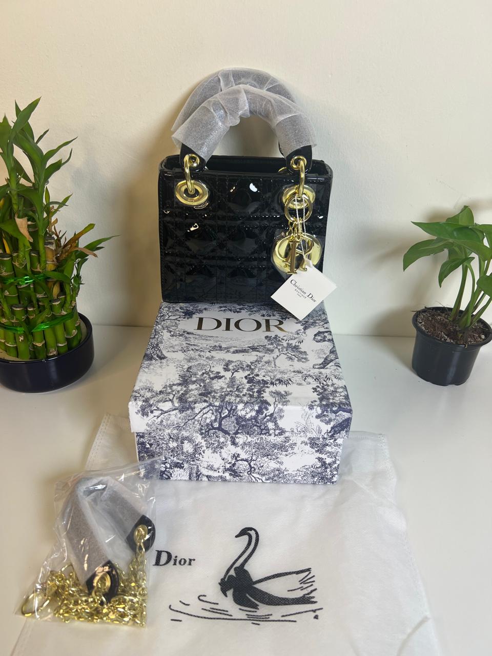 DIOR LAMBSKIN CANNAGE SMALL LADY DIOR