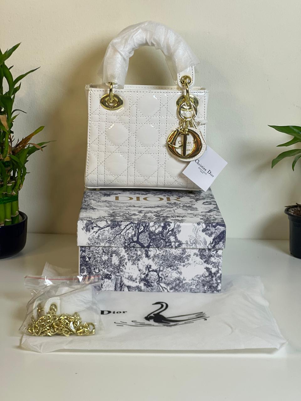 DIOR LAMBSKIN CANNAGE SMALL LADY DIOR
