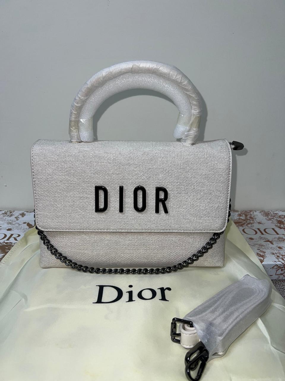 Dior Shoulder Crossbody Bag Cream With Strap