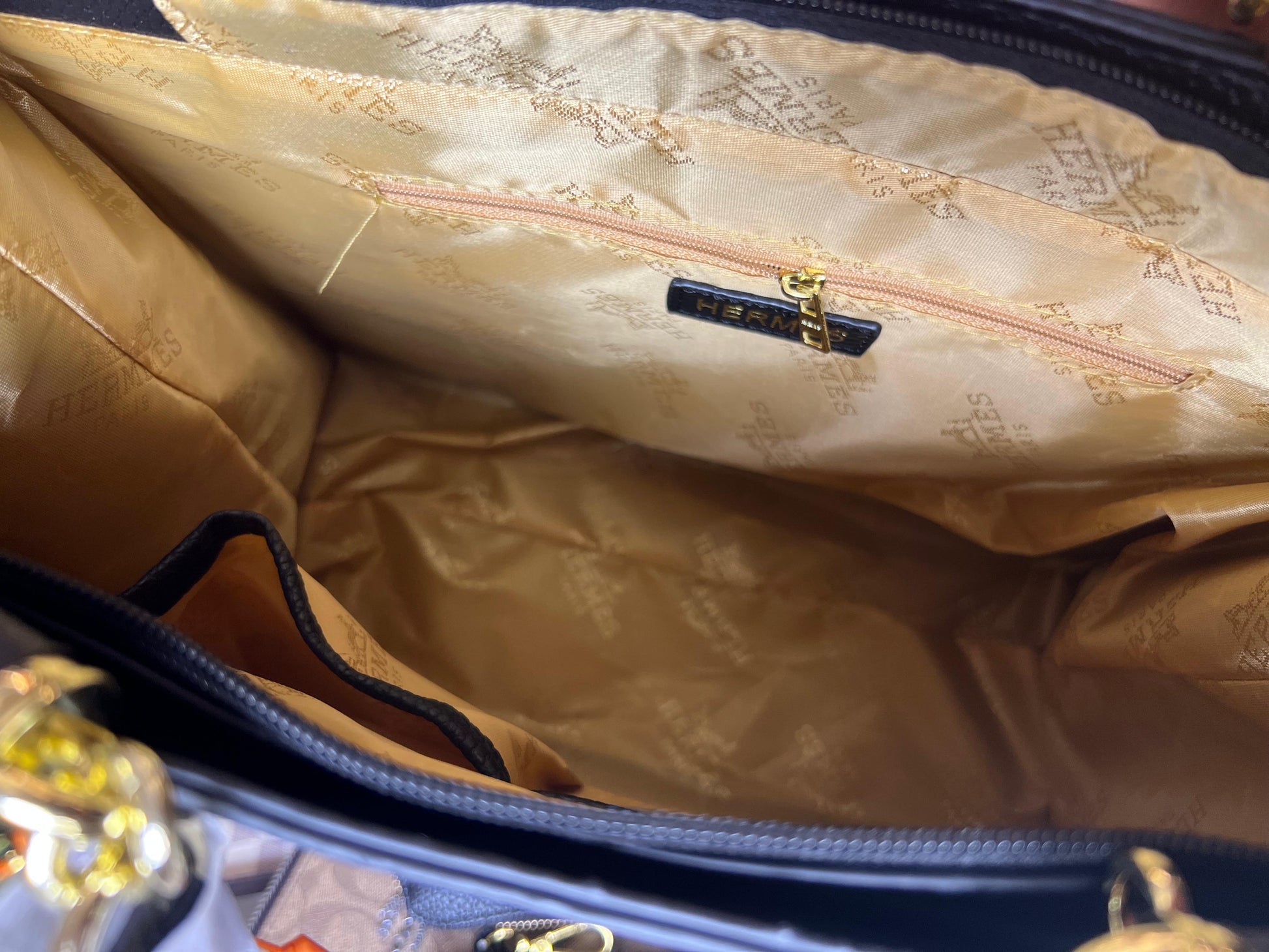 Hermes Birkin Black Long Shoulder Bag With Strap