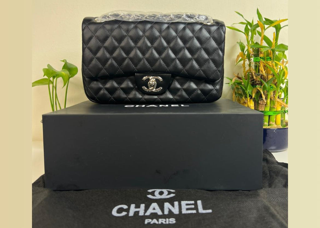 Chanel Black Quilted Caviar Small Classic Double Flap Bag