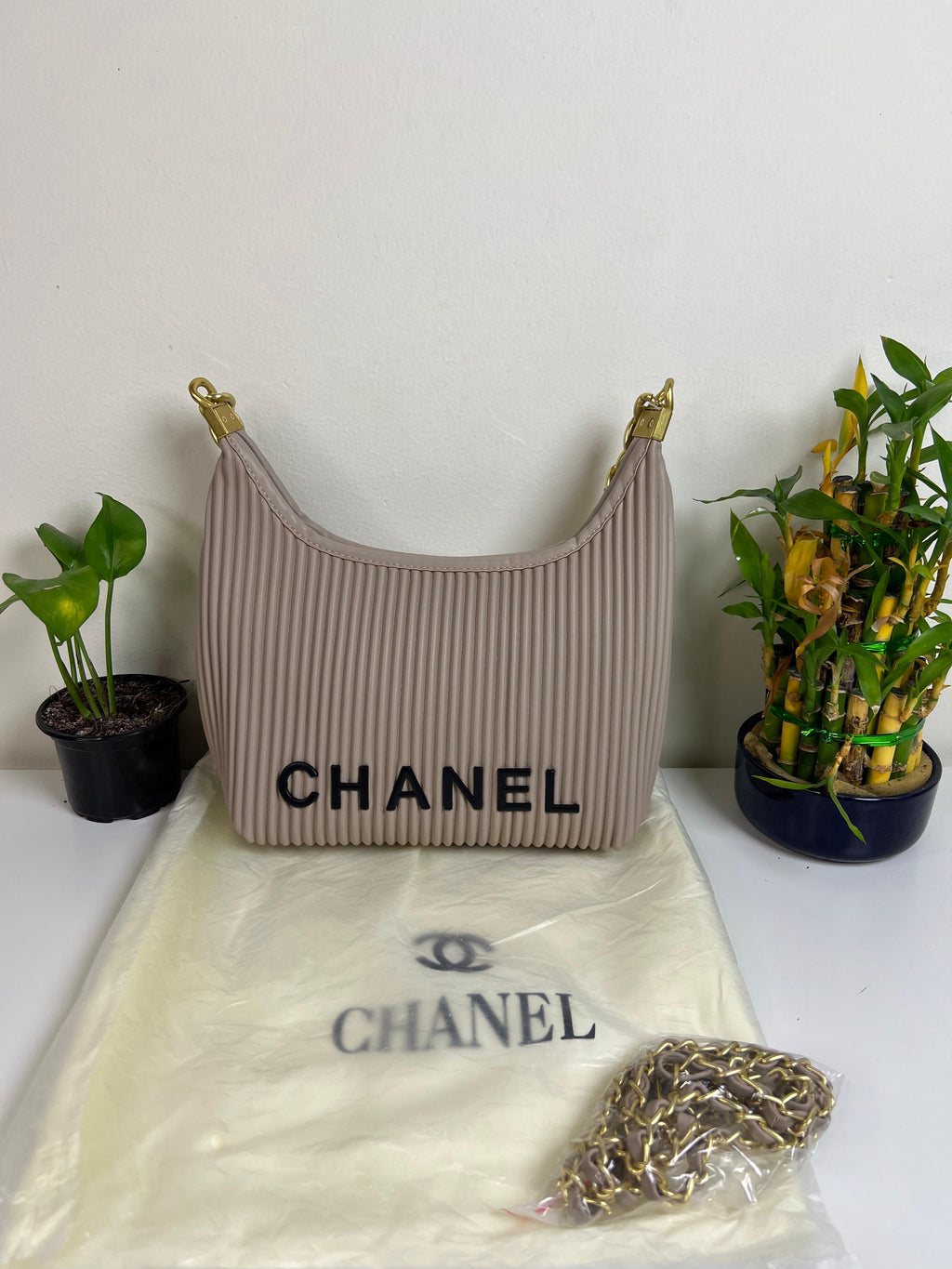 Chanel U Shape Shoulder & Crossbody Bag With Strap