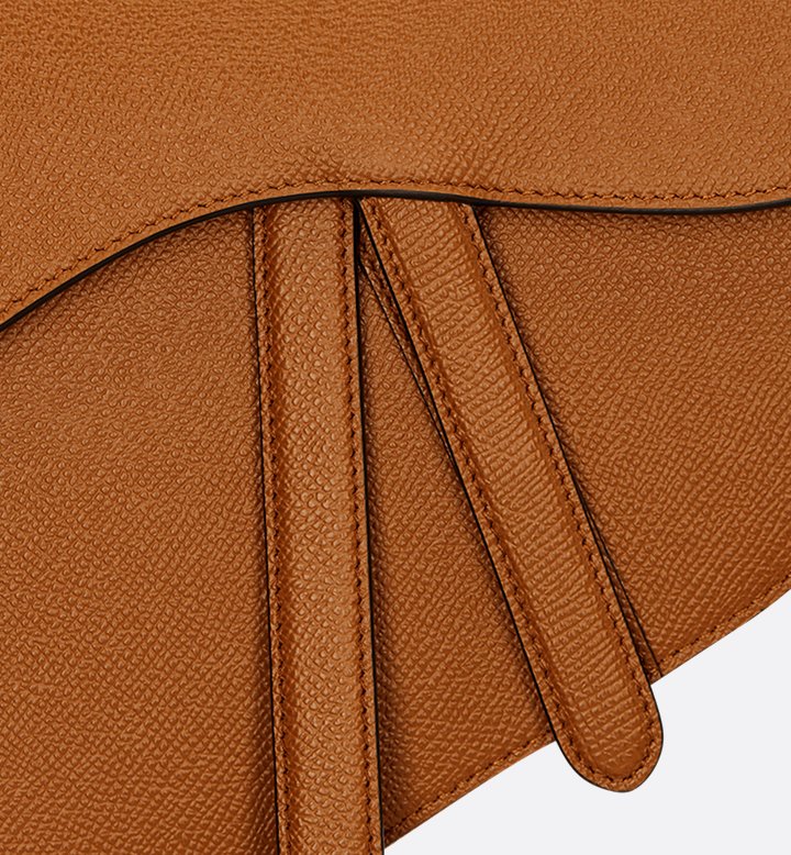 Saddle Bag with Strap Golden Saddle Grained Calfskin
