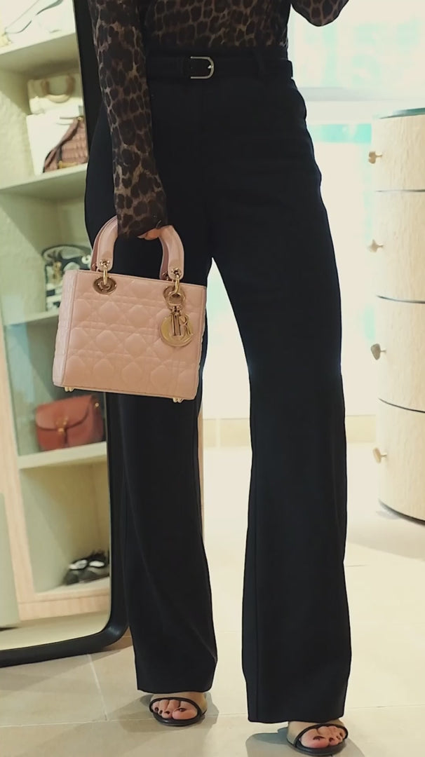 DIOR LAMBSKIN CANNAGE SMALL LADY DIOR