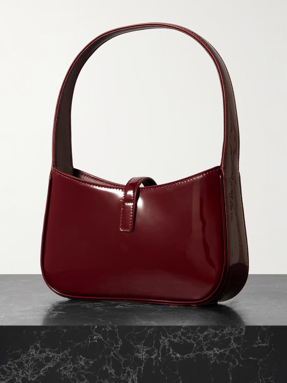 Saint Laurent YSL Mini Patent Leather Shoulder Bag Red