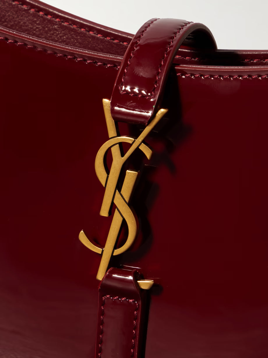 Saint Laurent YSL Mini Patent Leather Shoulder Bag Red