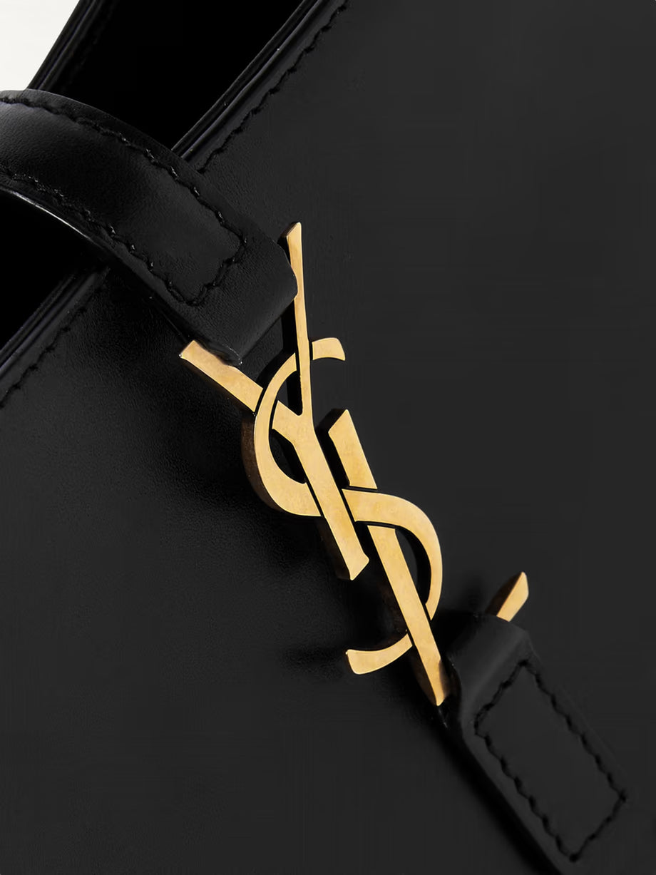 Saint Laurent YSL Mini Patent Leather Shoulder Bag Black